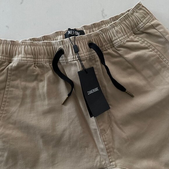 ZANEROBE SURESHOT JOGGER IN SANDSTONE (KHAKI) - Picture 3 of 5